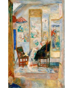 James Ensor, Skelett beim Betrachten von Chinoiserien