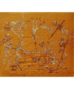 James Ensor, Billard spielende Skelette