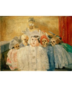 James Ensor, Pierrot et squelettes