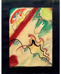 Wassily Kandinsky, Entwurf für den Umschlag des Almanachs ‘Der Blaue Reiter'