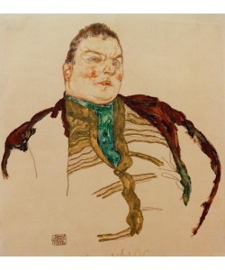 Egon Schiele, Porträt eines dicken Mannes