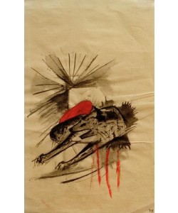 Franz Marc, Liegende Hyäne (Liegender Wolf)