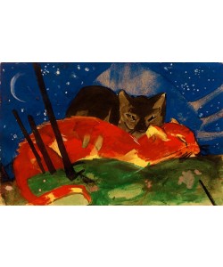 Franz Marc, Zwei Katzen