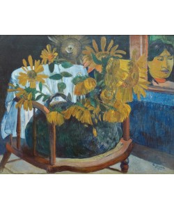 Paul Gauguin, Fleurs de tournesols dans un fauteuil II