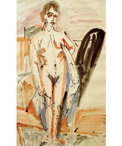 Ernst Ludwig Kirchner, Stehender Akt (Stehende nackte Frau)