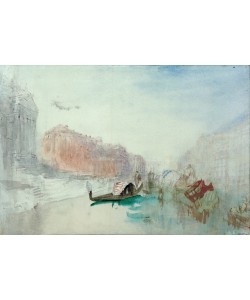 JOSEPH MALLORD WILLIAM TURNER, The Steps of Santa Maria della Salute, Looking up the Grand Canal