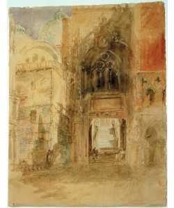 JOSEPH MALLORD WILLIAM TURNER, The Porta della Carta, Doge’s Palace