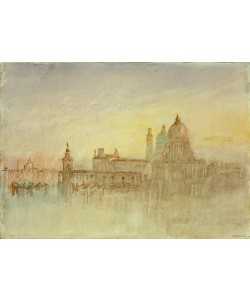 JOSEPH MALLORD WILLIAM TURNER, The Punta della Dogana, and Santa Maria della Salute at Twi