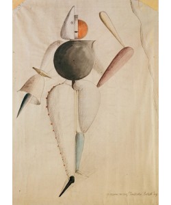 Oskar Schlemmer, Entwurf für eine Figurine des Triadischen Balletts