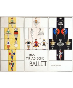 Oskar Schlemmer, Entwurf für die Figurinen des Triadischen Balletts