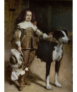 Diego Rodriguez de Silva y Velasquez, Portrait of a Buffoon with a Dog