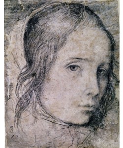 Diego Rodriguez de Silva y Velasquez, Drawing of a woman’s face