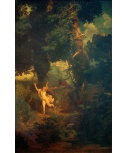 Arnold Böcklin, Syrinx flieht vor Pan