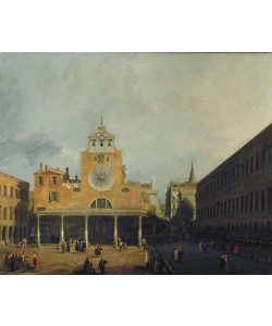 Giovanni Antonio Canaletto, Der Platz von San Giacomo di Rialto in Venedig