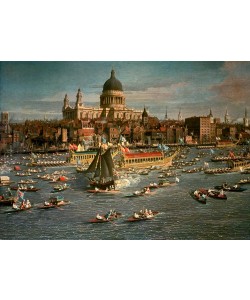 Giovanni Antonio Canaletto, London, Themse mit Blick auf die Stadt und St. Paul’s Cathe