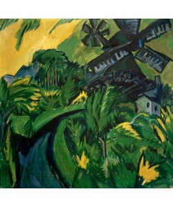 Ernst Ludwig Kirchner, Windmühle auf Fehmarn