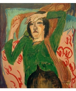 Ernst Ludwig Kirchner, Frau in grüner Jacke