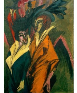 Ernst Ludwig Kirchner, Zwei Frauen auf der Straße