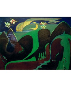 Ernst Ludwig Kirchner, Nächtliche Fantasielandschaft