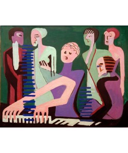 Ernst Ludwig Kirchner, Sängerin am Piano