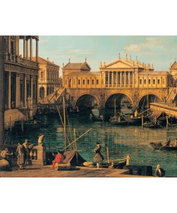 Giovanni Antonio Canaletto, Capriccio with Palladian