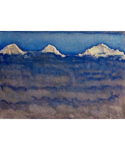 Ferdinand Hodler, Eiger, Mönch und Jungfrau über dem Nebelmeer