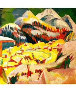 Ernst Ludwig Kirchner, Frauenkirch im Winter