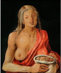 Albrecht Dürer, Alte Frau mit Geldsack