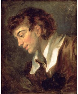 Jean-Honoré Fragonard, Kopf eines jungen Mannes