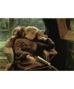 James Tissot (Jacques-Joseph), Reverie: Madame Newton dans sa chaise longue