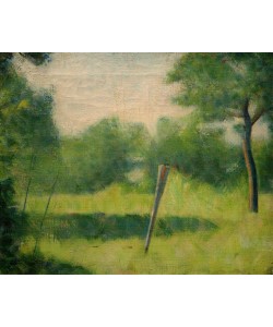 Georges Seurat, Paysage au piquet (Landschaft mit einem Pfahl)