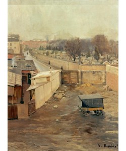 Santiago Rusinol, Ansicht des Friedhofs von Montmartre