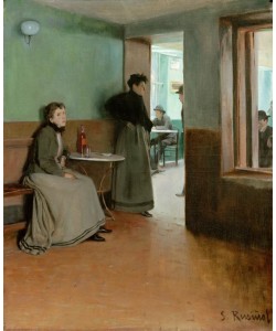 Santiago Rusinol, Aquarium (Inneres eines Cafés)