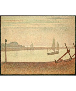 Georges Seurat, Le Chenal de Gravelines: Un Soir (Abend am Kanal v. Gravel.)