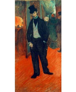 Henri de Toulouse-Lautrec, Le Docteur Tapié de Céleyran dans un couloir de théâtre