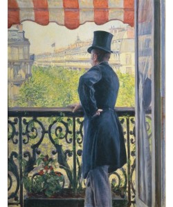 Gustave Caillebotte, Homme au balcon, Boulevard Haussmann