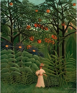 Henri Rousseau, Femme se promenant dans un foret exotique