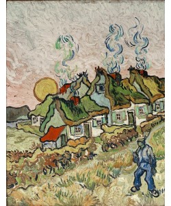 Vincent van Gogh, Bauernhäuser bei Sonnenuntergang