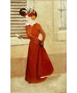 Felix Vallotton, Femme au chapeau a plumes