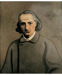 Felix Vallotton, Portrait decoratif de Baudelaire
