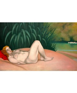 Felix Vallotton, Femme nue dormant au bord de l’eau