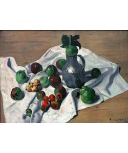 Felix Vallotton, Une bouillotte de fer blanc, des pommes et deux coings