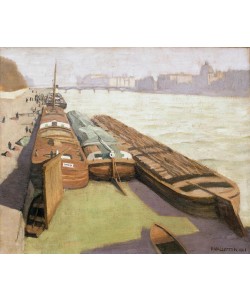Felix Vallotton, Les chalands, bords de Seine