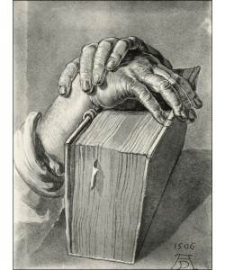 Albrecht Dürer, Händestudie mit Buch