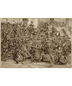 Lucas Cranach der Ältere, Massenturnier mit Lanzen (III.Turnier am Wittenberger Hof)
