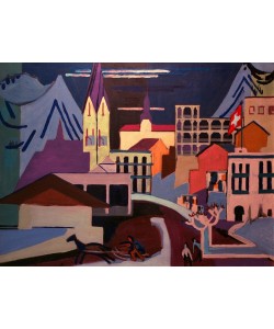 Ernst Ludwig Kirchner, Davos – Platz am Bahnhof