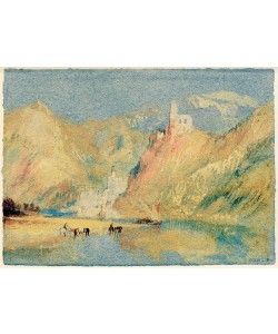 JOSEPH MALLORD WILLIAM TURNER, Beilstein und Burg Metternich