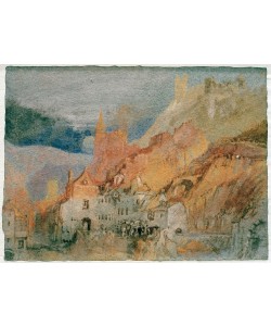 JOSEPH MALLORD WILLIAM TURNER, Am Ende des Weges von Bernkastel nach Trarbach