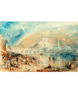 JOSEPH MALLORD WILLIAM TURNER, Heidelberg mit einem Regenbogen