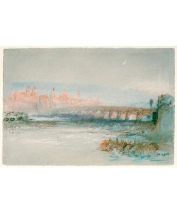 JOSEPH MALLORD WILLIAM TURNER, Regensburg von jenseits der Donau aus gesehen